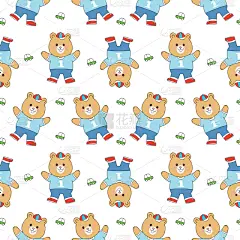 可爱的,熊,玩具,四方连续纹样,卡通,男孩,泰迪熊,纺织品,野生动物,图像