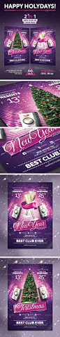 New Year, Christmas Party Flyer - Clubs & Parties Events