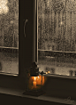 Автор плейкаста: Anna.Biersack. Когда: 04.09.2015.
窗台前，雨水，玻璃，黄昏，煤油灯