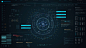 FUI - Echo / Film Screen Graphics : My latest FUI project. F-User Interfaces (the F can mean, Fantasy, Fictional, Fake, Film, FutureFour screens created. Took inspiration from UI work in Avengers Age of Ultron. I started of creating a Hero element and bui