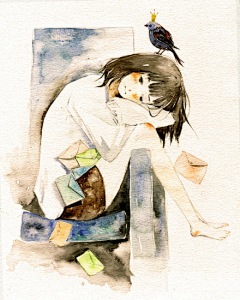 夏无眠采集到插画