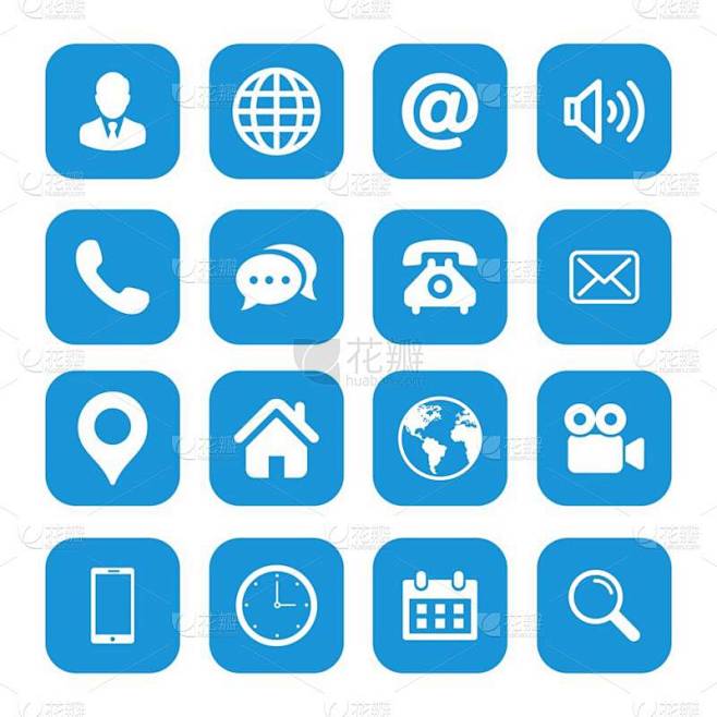 一组Web图标符号向量