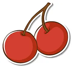 CHEERY手绘卡通樱桃车厘子水果插画元素 壁纸AI矢量LOGO图案素材 (56)