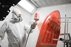 汽车引擎盖第一层喷漆应用。