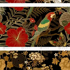 中式中国风奢华古典刺绣花纹背景底纹服饰印花包装图案AI矢量素材-淘宝网