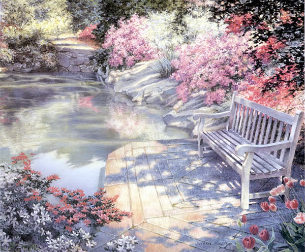 【油画】Barbara Hails《梦中...