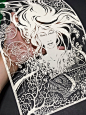 日本刻纸艺术家 Kiri Ken的纸雕作品