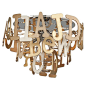 Corbett Lighting Media 4 Light Flush Mount: