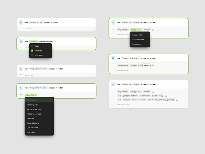 Automation Trigger details by Pawel Ludwiczak on Dribbble-花瓣网