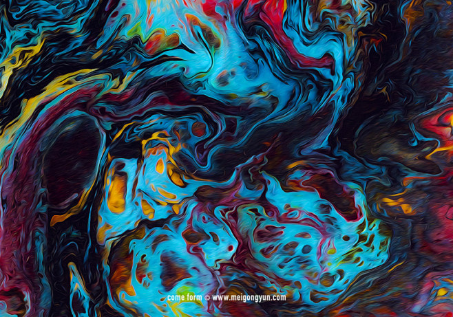 高清油彩流体液体渐变背景paintflowbackgroundhd