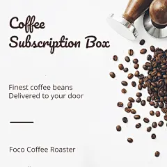Brown Line Element Simple Coffee Beans Delivery Service Introduction Ecommerce Story