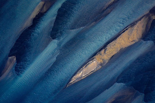 abstract Aerial blue...