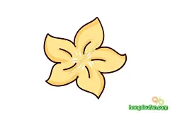 4个可爱的五角星形状的小海星卡通简笔画-红豆饭小学生简笔画大全