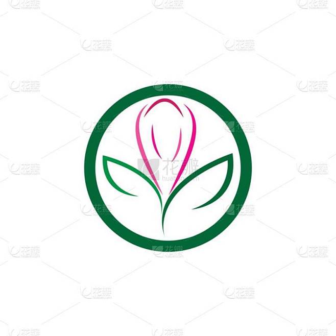 花 logo 模板