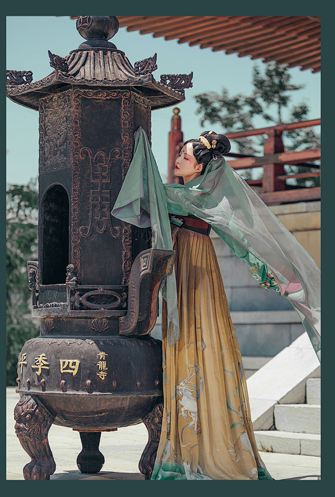 都城南庄汉服无妄海齐胸襦裙敦煌重色绣花印花套装华服非古装淘宝网