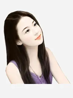 手绘长发牛仔裙美女免抠素材_新图网 https://ixintu.com 手绘长发 牛仔裙 美女