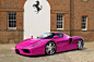 A pink Ferrari Enzo   I should be driving one of these..  It's the perfect color!  ;)