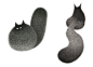 [米田/主动设计整理]Kamwei Fong 用墨水描繪一隻隻蓬鬆的貓星人 » ㄇㄞˋ點子 : 來自馬來西亞的插畫家 Kamwei Fong 使用黑色墨水畫出了一整座蓬鬆有趣的貓咪樂園。他們的情境不同但都有 …