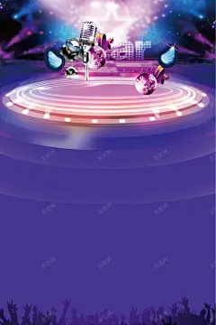 音乐之声海报矢量图高清素材 射灯 开心 欢呼 激情 灯光 狂欢 矢量图 绚丽 舞台 话筒 音乐会 麦克风 平面广告 设计图片 免费下载