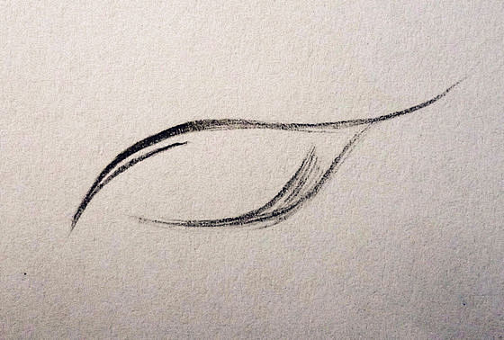 手绘古风眼睛画法步骤第1步