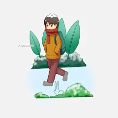 男孩徒步旅行插画图片大小3000x3000px 图片尺寸1.57 MB 来自PNG搜索网 pngss.com 免费免扣png素材下载！冬季出行#冬季旅游#冬季男孩#卡通动漫人物插画#旅行#手绘插画#徒步旅行#装饰图案#