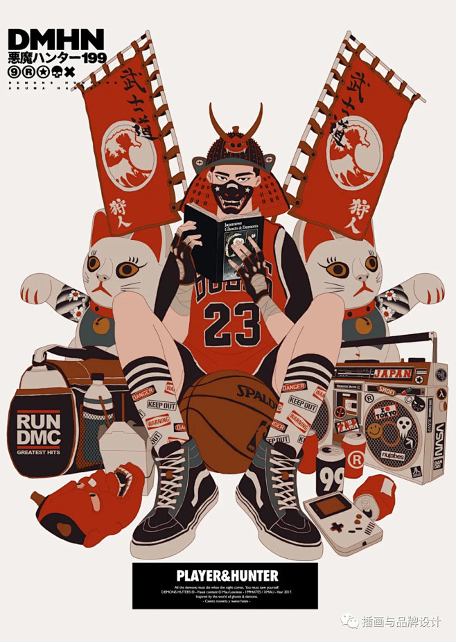 插画丨复古个性的街头涂鸦风,传统与现代的.