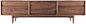 幽玄良品原创北欧日式北美黑胡桃实木燕尾榫结构木蜡油涂装电视柜