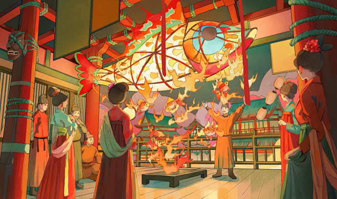 鱼灯_Mer么__插画师作品_涂鸦王国g...