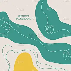 抽象背景与有机流动。