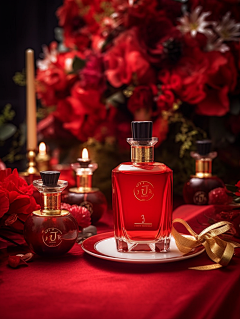 MJ生图素材-花瓣网|陪你做生活的设计师 | 新年 红色背景