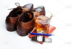 个人随身用品,男人,威士忌,安全护栏,褐色,水平画幅,智慧,乡村风格,图像,钟