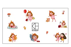 kinbor卡通和纸胶带 整卷人物DIY手帐装饰贴纸可撕无痕美纹纸-tmall.com天猫