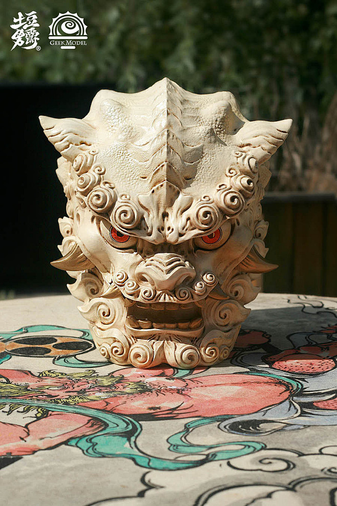 中国风狮子面具“克己守心”