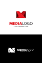 Media Letter Logo Template #Logo #Letter #Media #Template
