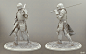 Medieval Knights Grey Model , David Munoz Velazquez : Clay renders of the model.