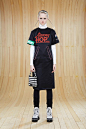 Marc by Marc Jacobs Transfer Satin BMX T-Shirt Dress in Black