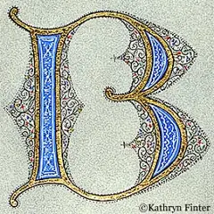 Letter B/欧式古典花纹图案装饰纹样/艺术字体设计/手写体/大写字母押花字/复古印花图案/插画字母/手帐素材