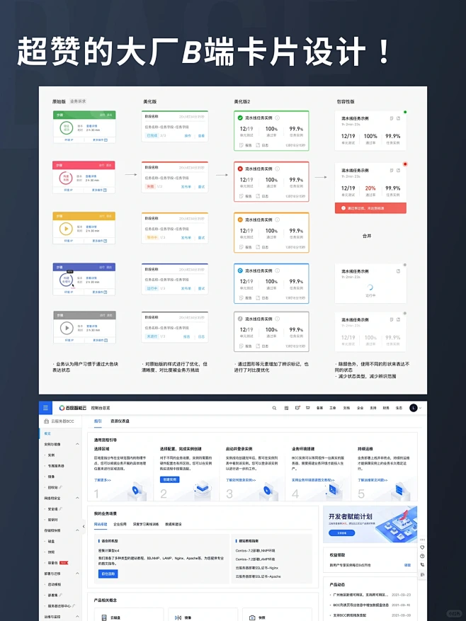 Ui设计灵感｜B端后台系统卡片设计