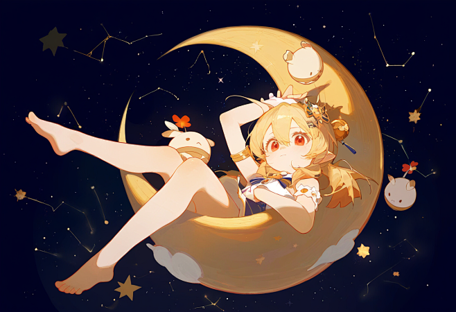 #原神 天外-可莉 - 楓原米みそ的插画