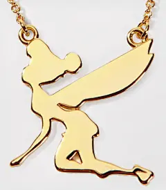 预订美国 正品disney couture叮当小仙女镀金项链