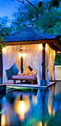 Balinese Pool with a Romantic Daybed at Laguna Resort: 