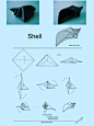 海螺折纸折