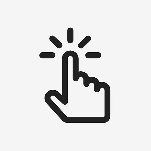 点击触摸按下图标_88ICON https://88icon.com 点击 触摸 按下 链接 交互 手势-花瓣网