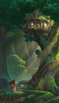 Treehouse by NathanParkArt on DeviantArt