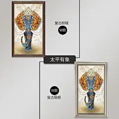 电表箱装饰画免打孔电箱遮挡箱推拉式配电箱电闸箱装饰挂画欧美式-tmall.com天猫