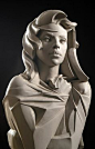 Stone Sculptures, Full Figure Portrait Sculpting by Philippe Faraut via PinCG.com