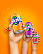 Fanta Re-Brand : Refreshing Fanta's imagery alongside their new logo, bottle design, and fun, energetic visual identity. 