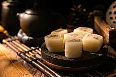 糯米糕点心糕点美食摄影图