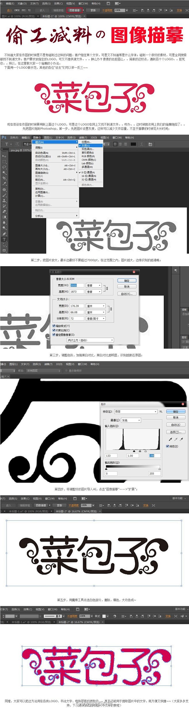 【推荐：偷工减料之“图像描摹”】
“大家...