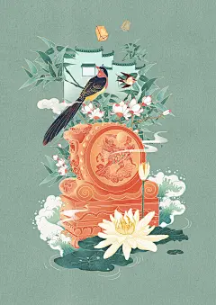 国潮插画